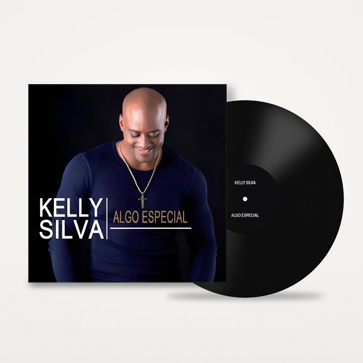 Algo Especial by Kelly Silva, sleeve and vinyl record